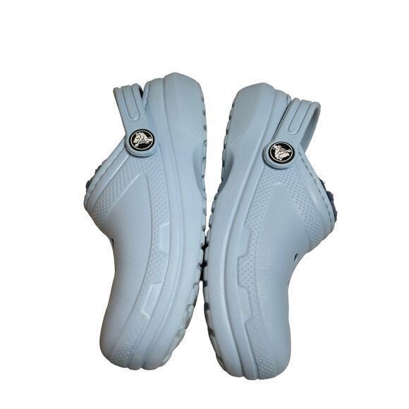 CROCS Girl 12 Boy 12 Fuzz Lined Clog, Light Baby‎ Blue Calcite Child 12 - Picture 9 of 10